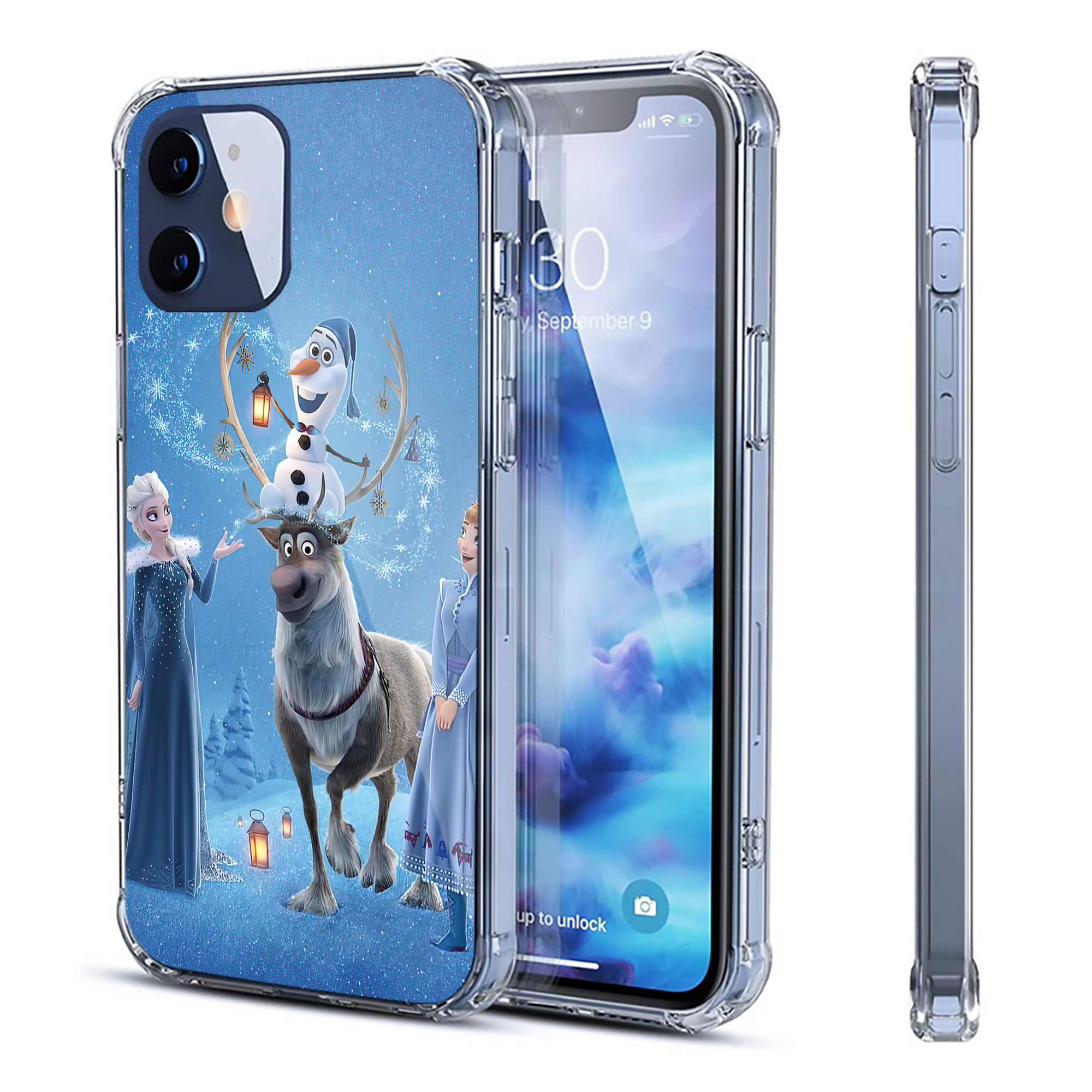 （画像用） アナと雪の女王 アンナ エルサ Frozen Anna Elsa 【iPhone 12シリーズ対応】透明スマホケース（クリアソフトケース）